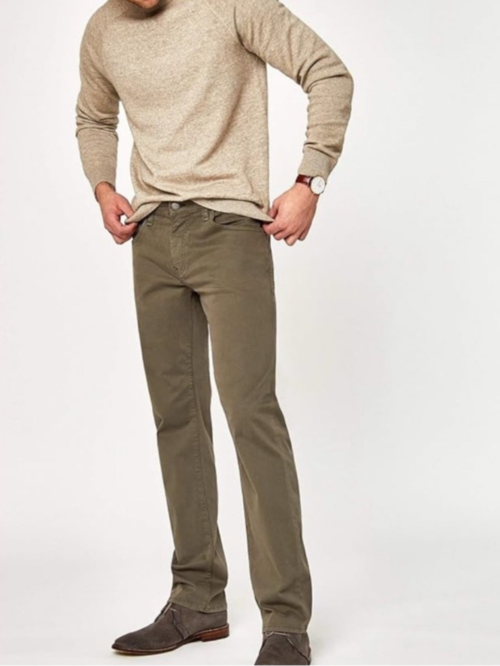 MAVI 34 x 34 Zach Straight Leg Chinos
